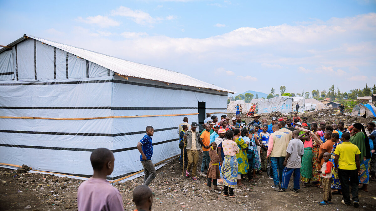 Cinquantenaire’ refugee camp in Congo