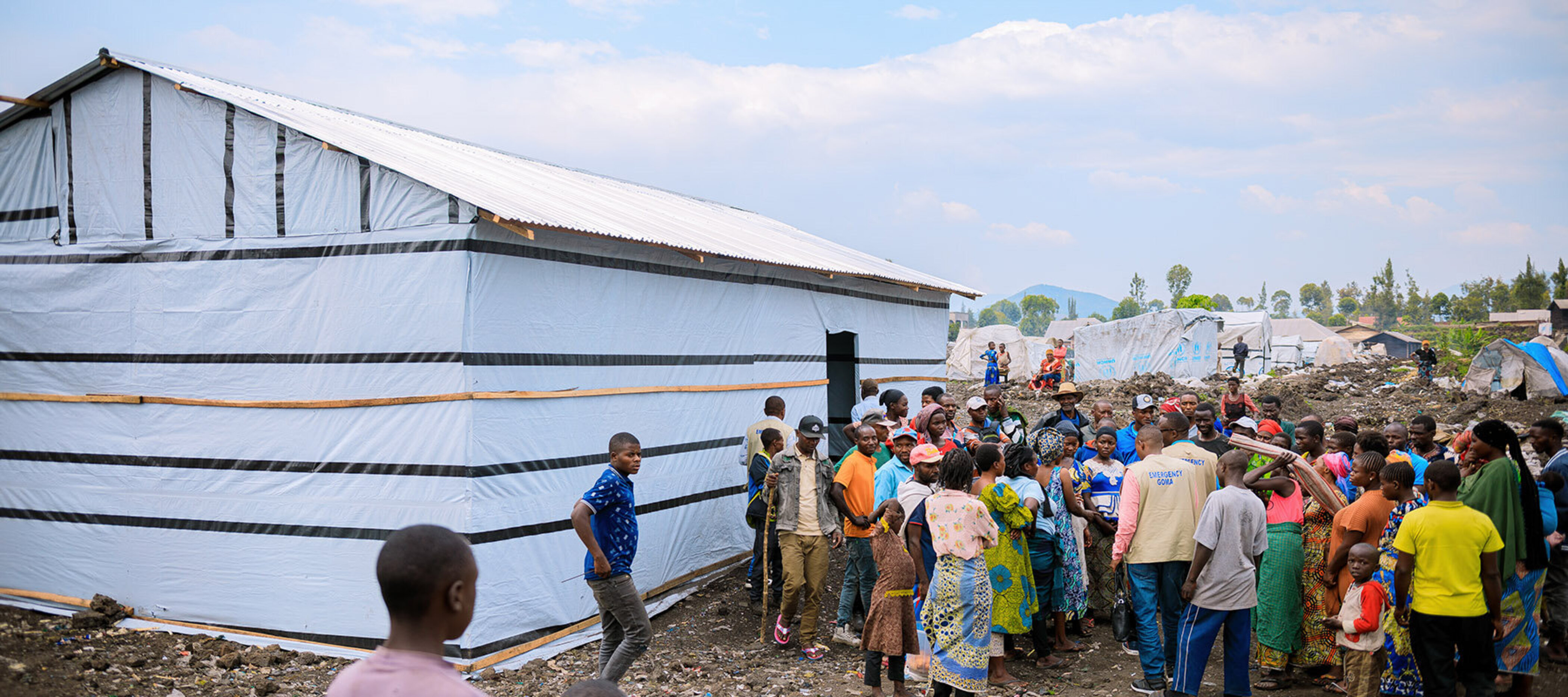 Flüchtlingscamp "Cinquantenaire" im Kongo