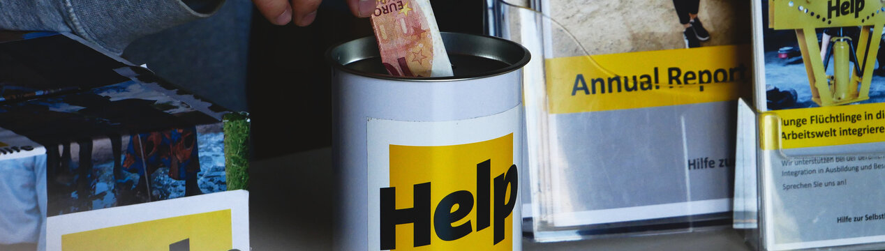 Spendenaktion: Spendendose