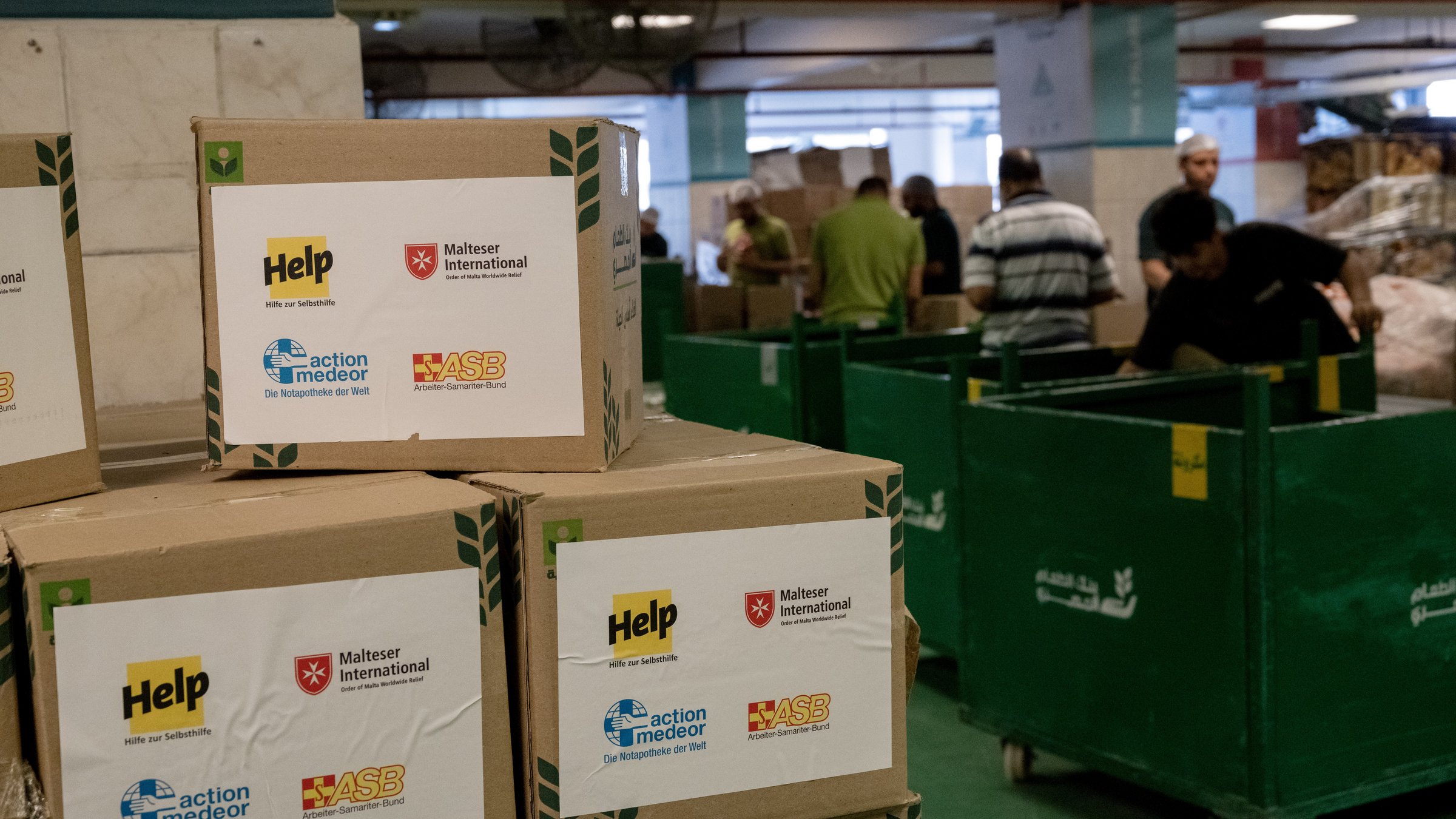 Lebensmittelpakete für Gaza