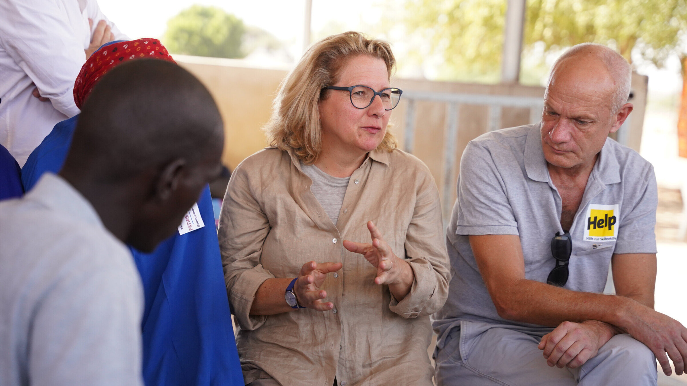 Federal Minister Svenja Schulze on a project visit to Chad