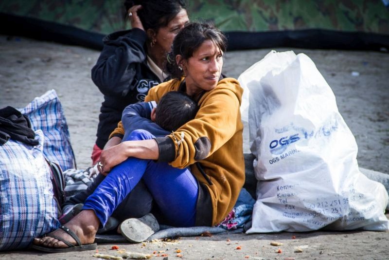 Hilfsgüter für Flüchtlinge in Serbien