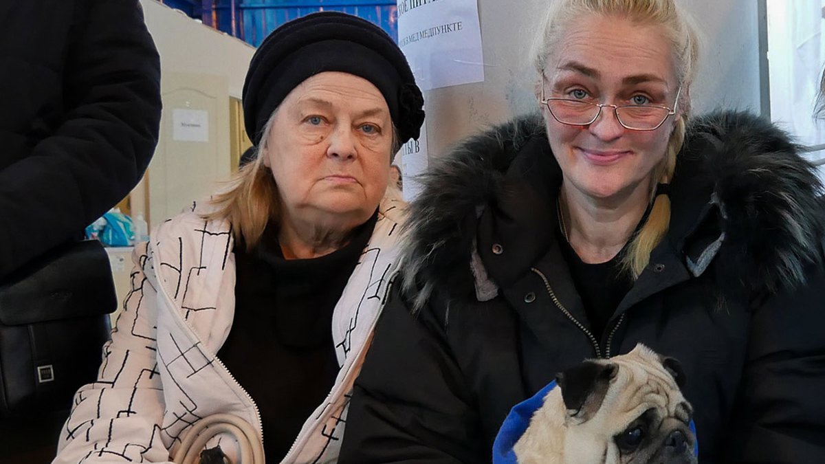 Lidija aus Mykolajiw mit ihrer Tochter
