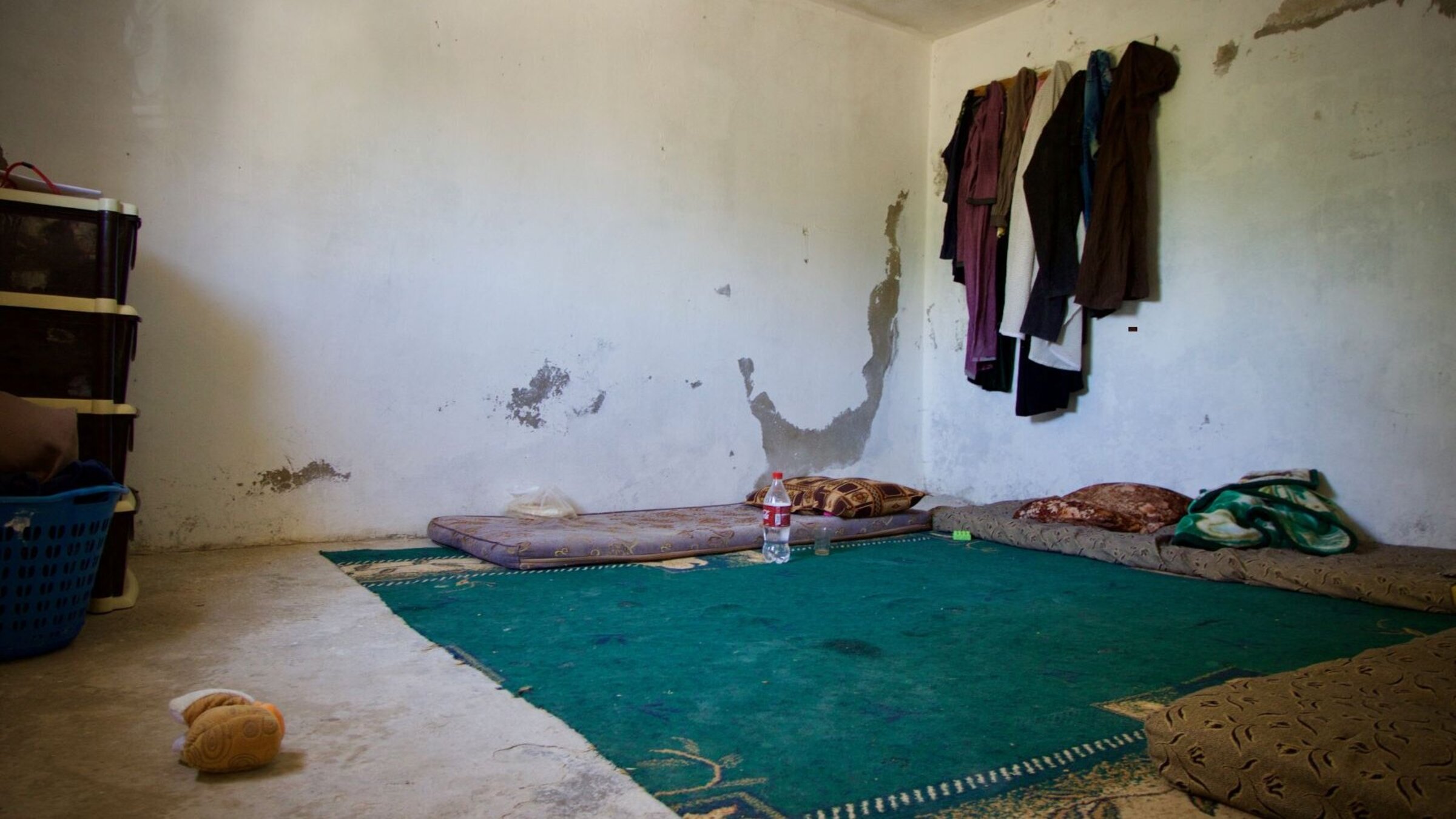Das Wohnzimmer der Familie vor der Renovierung