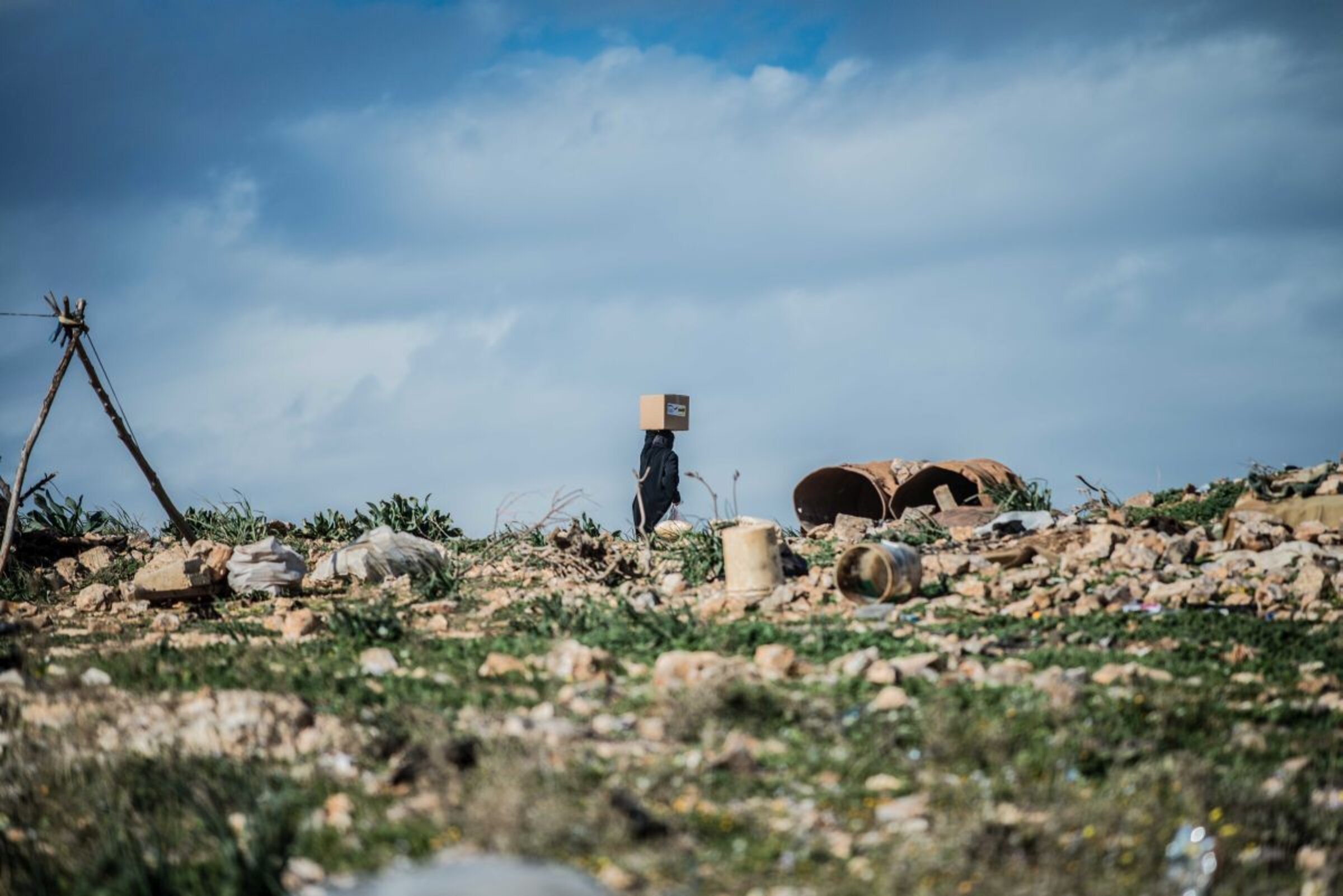 Nahrungsmittel fuer das Fluechtlingslager in Jordanien