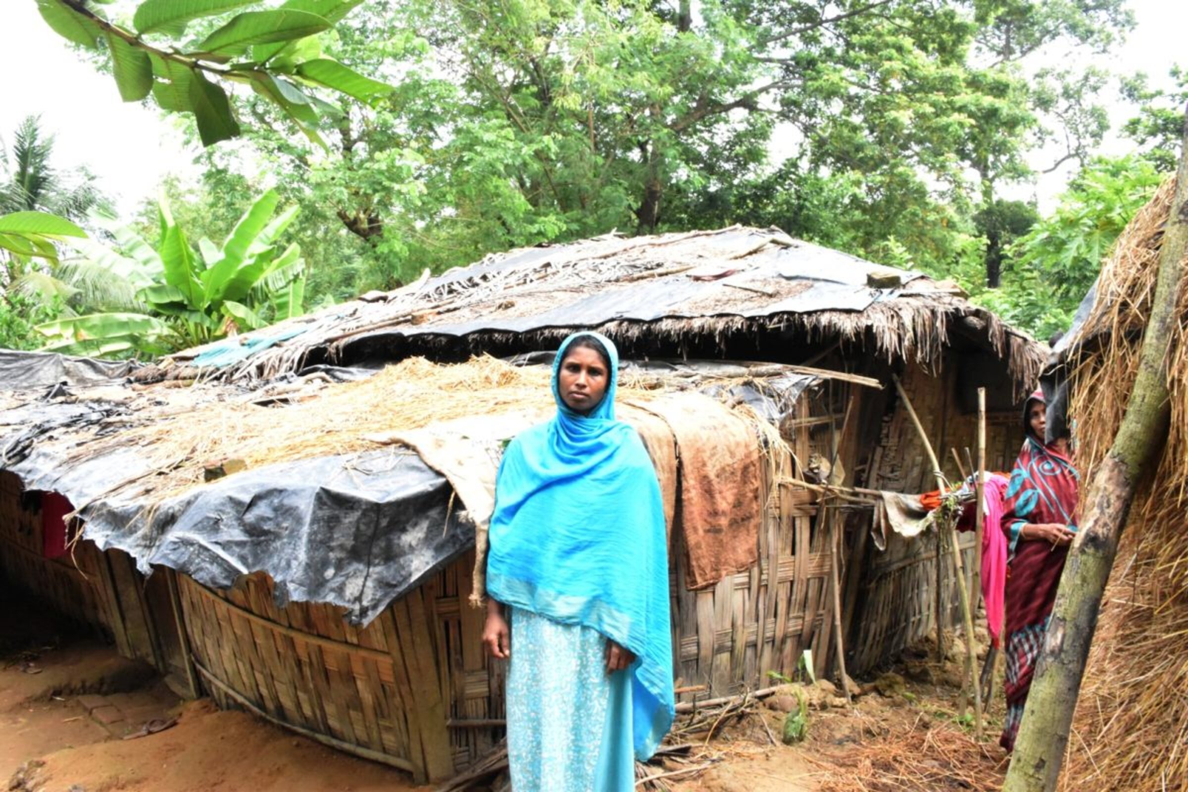 Spenden Bangladesch: Munnis Haus vor dem Neubau