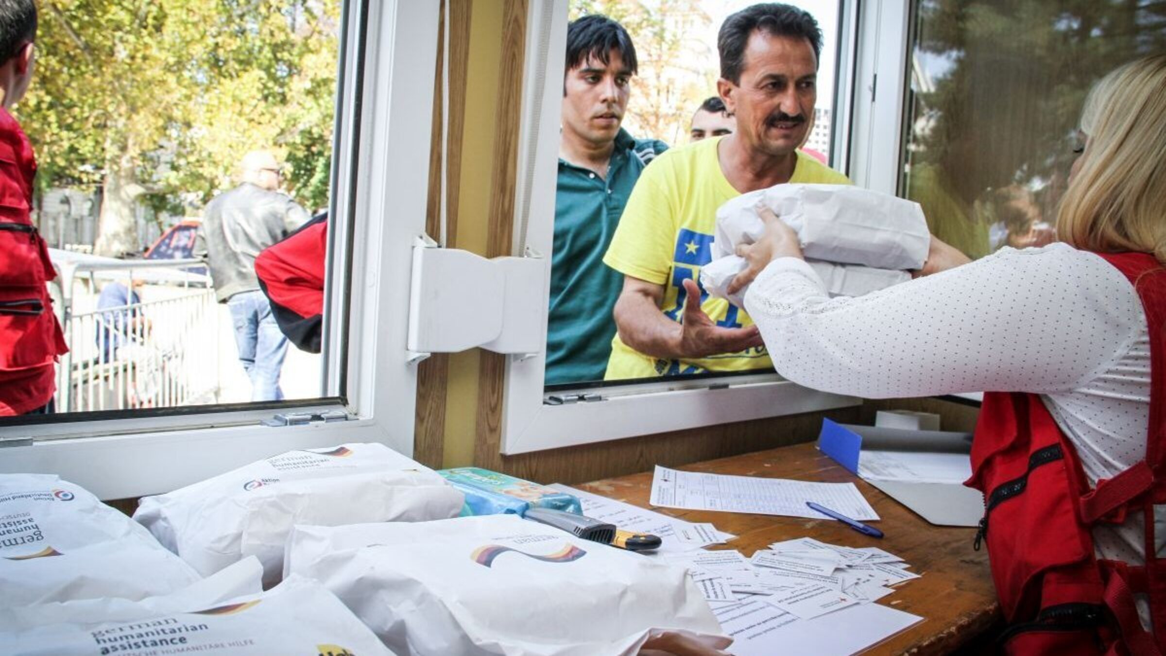 Serbien Fluechtlinge in Belgrad