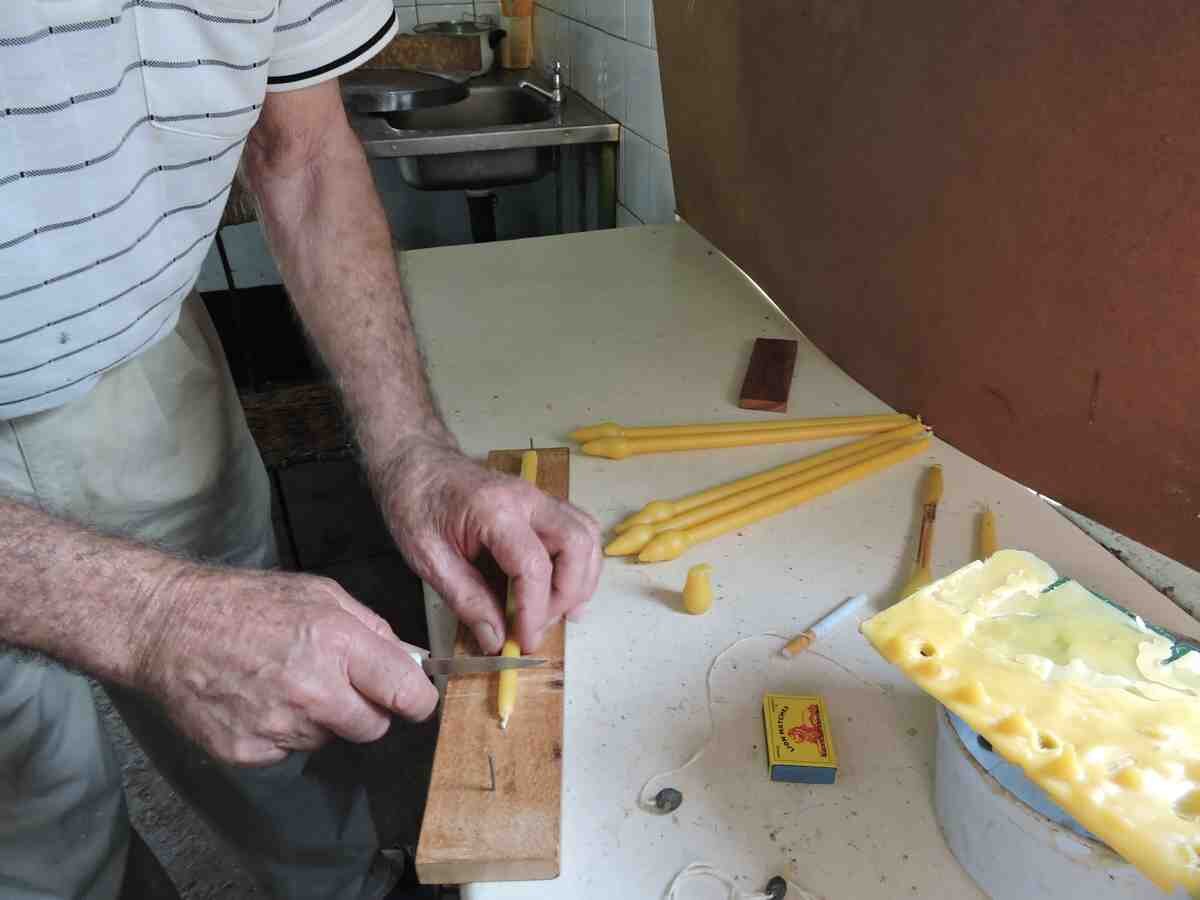 Kerzen aus Bienenwachs