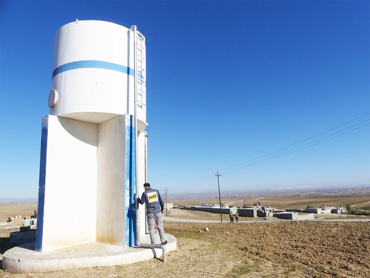 Spenden Irak: Wassertank im Irak