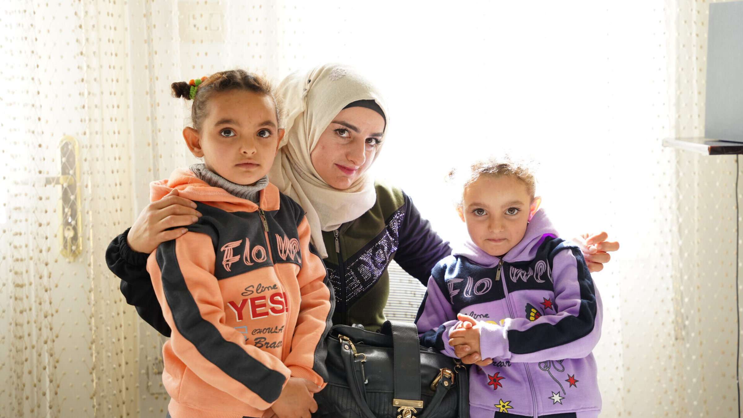 Soubhia and Karimah with their mother