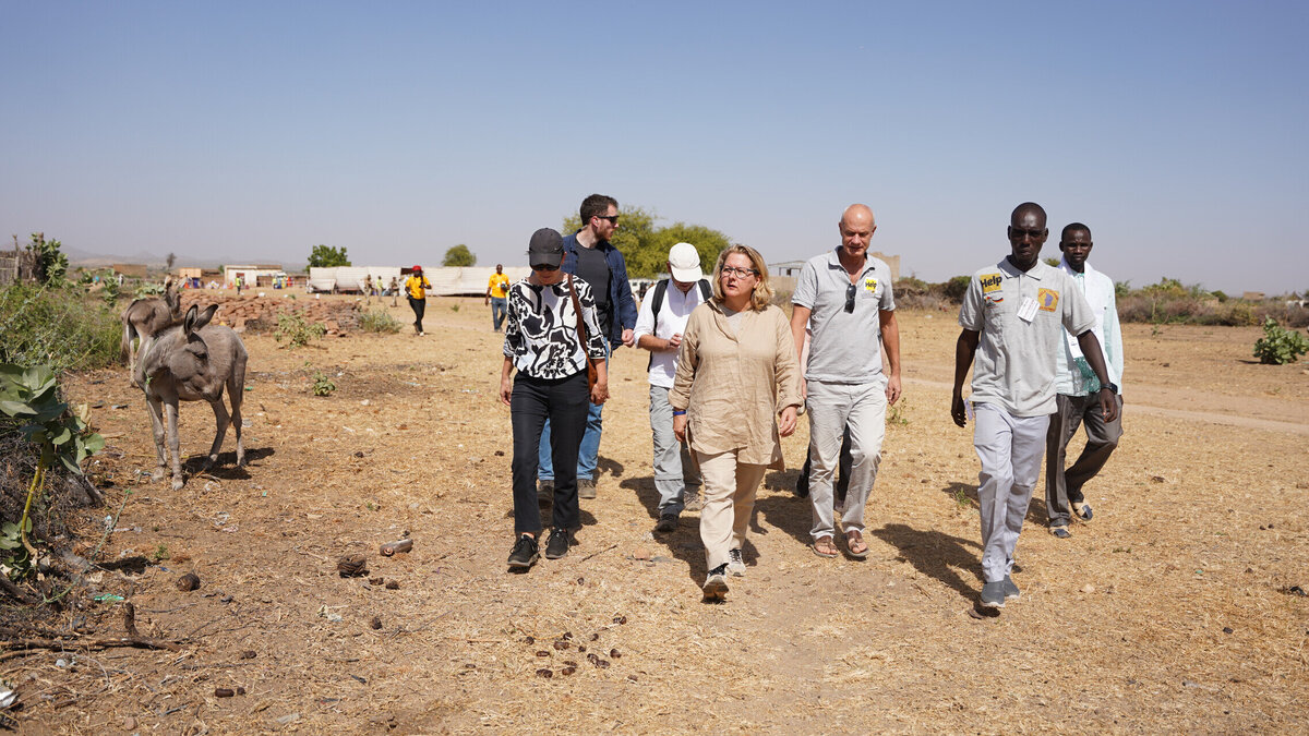 Federal Minister Svenja Schulze in Chad