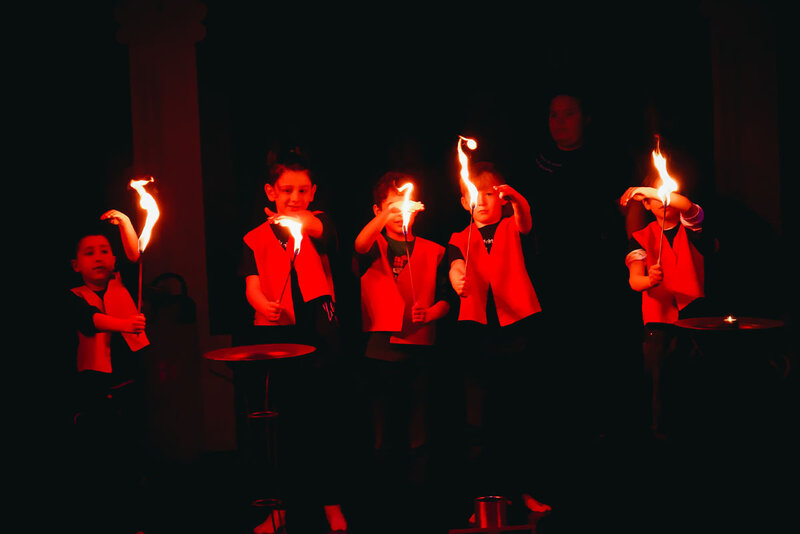 Feuerspucken im Zirkus