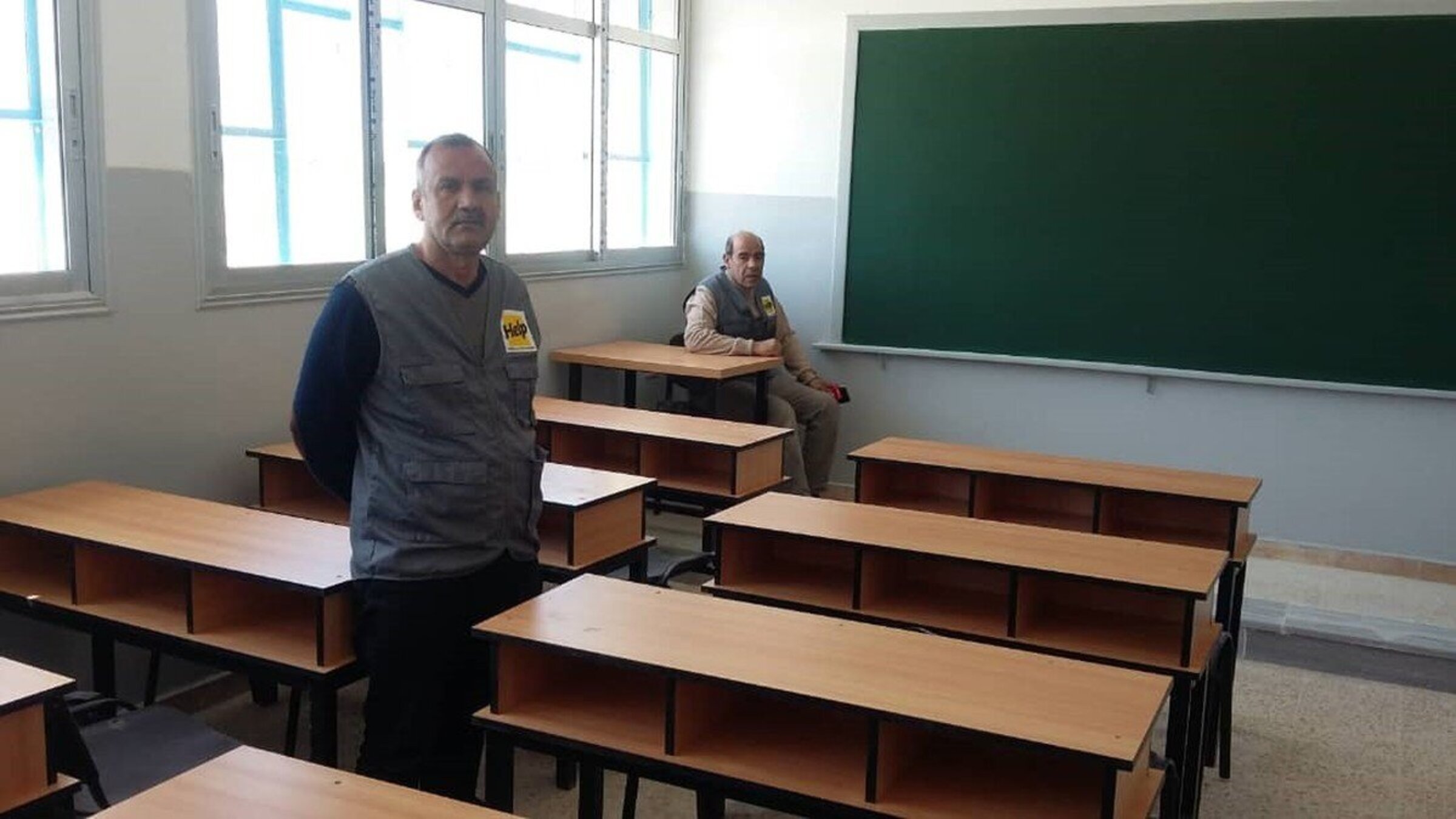 Von Help renoviertes Klassenzimmer in syrischer Schule