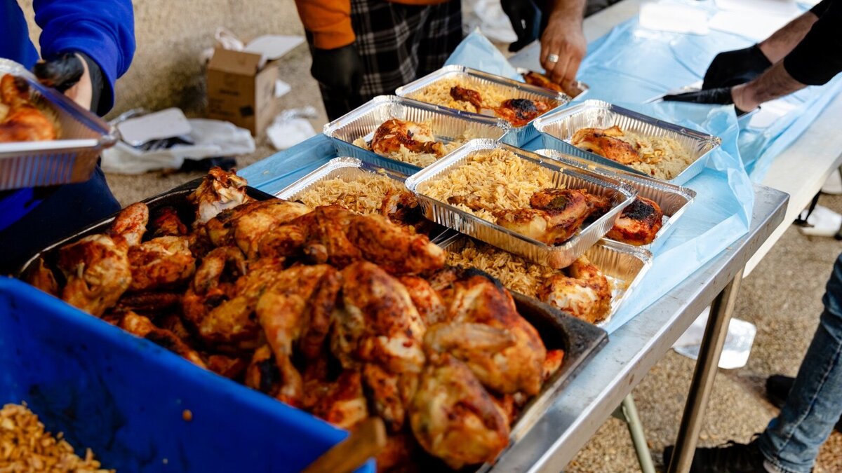 Lebensmittel für Menschen im Gazastreifen