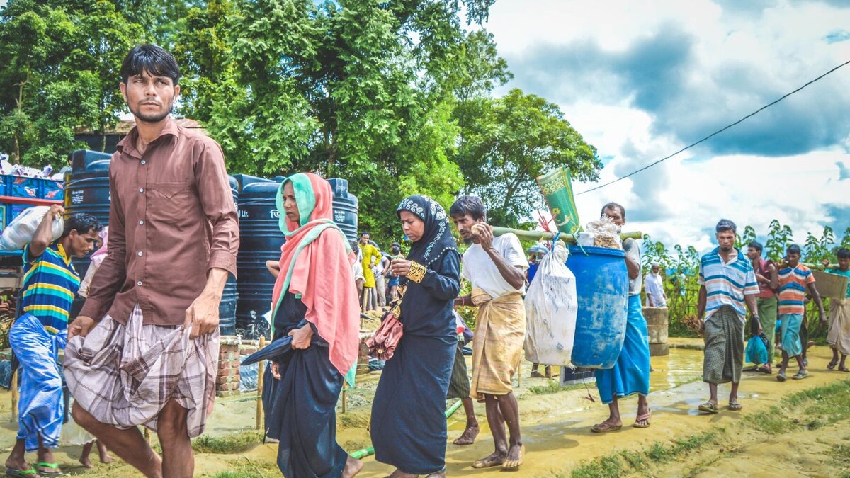 Rohingya im Flüchtlingslager Rohingya im Flüchtlingslager