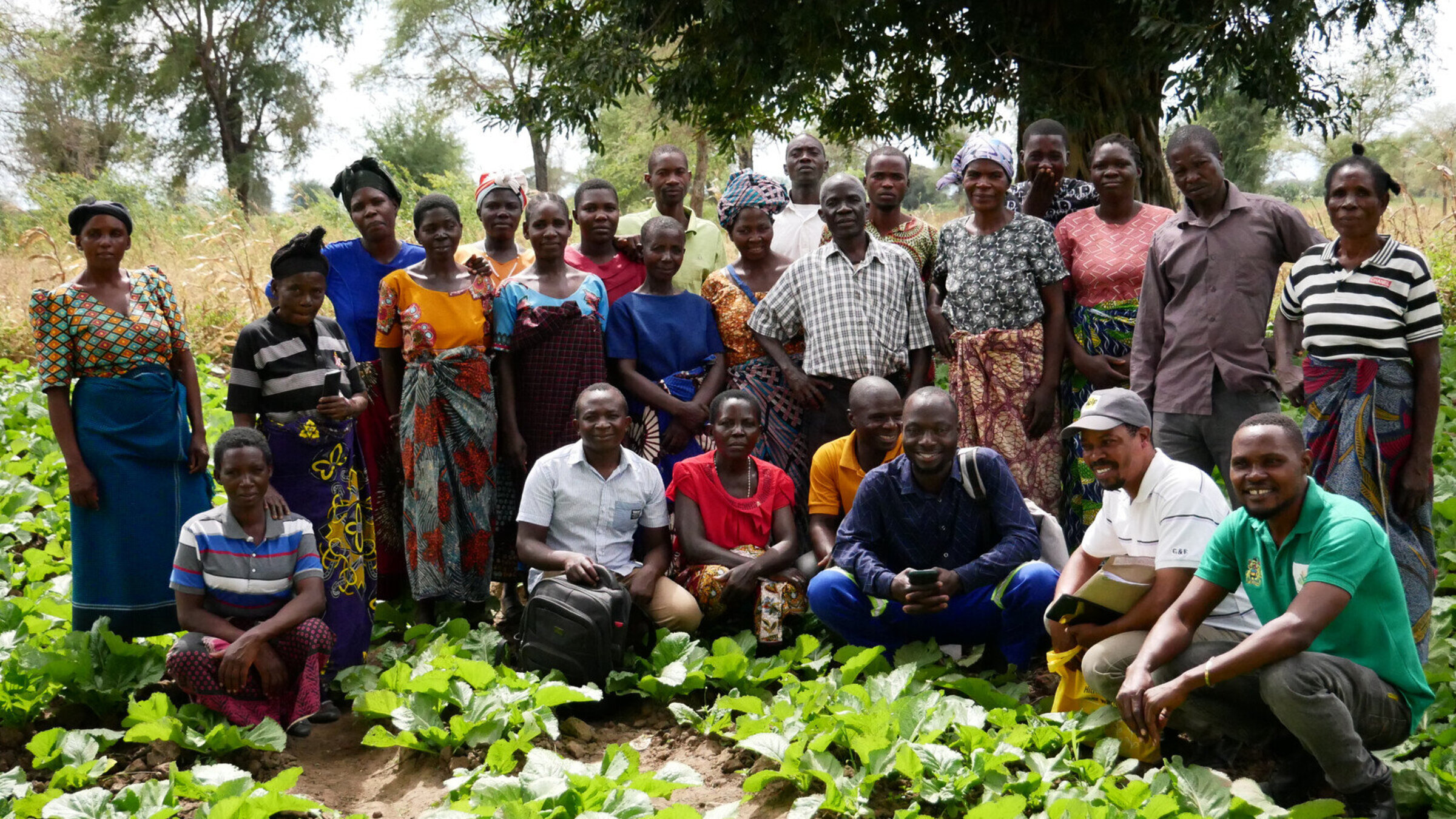 Gruppenfoto einer Landwirtschaftskooperative in Malawi