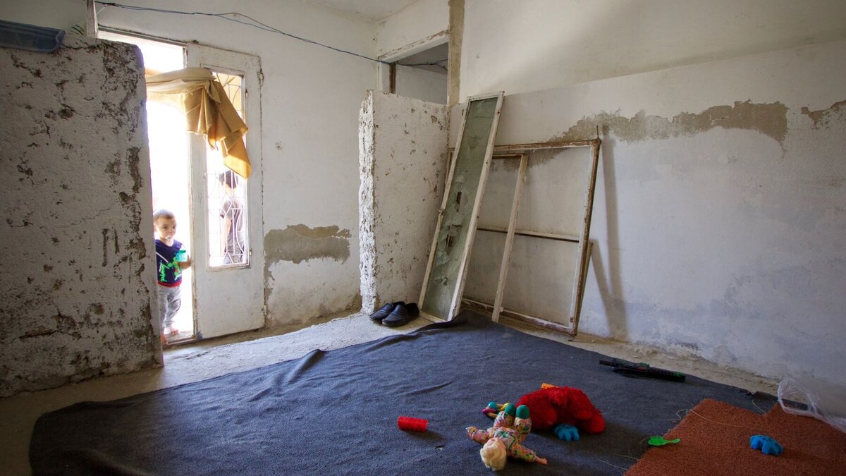 Das Kinderzimmer vor der Hilfe durch Help