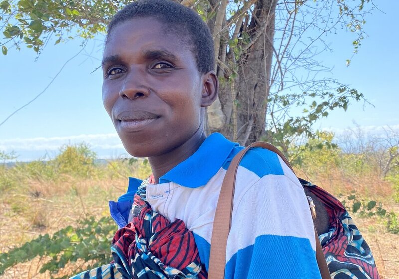 Eine Kleinbäuerin aus Malawi
