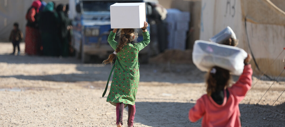 Flüchtlingskinder in Syrien