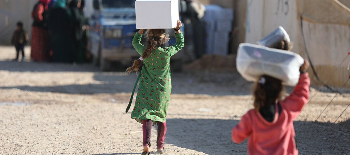 Flüchtlingskinder in Syrien