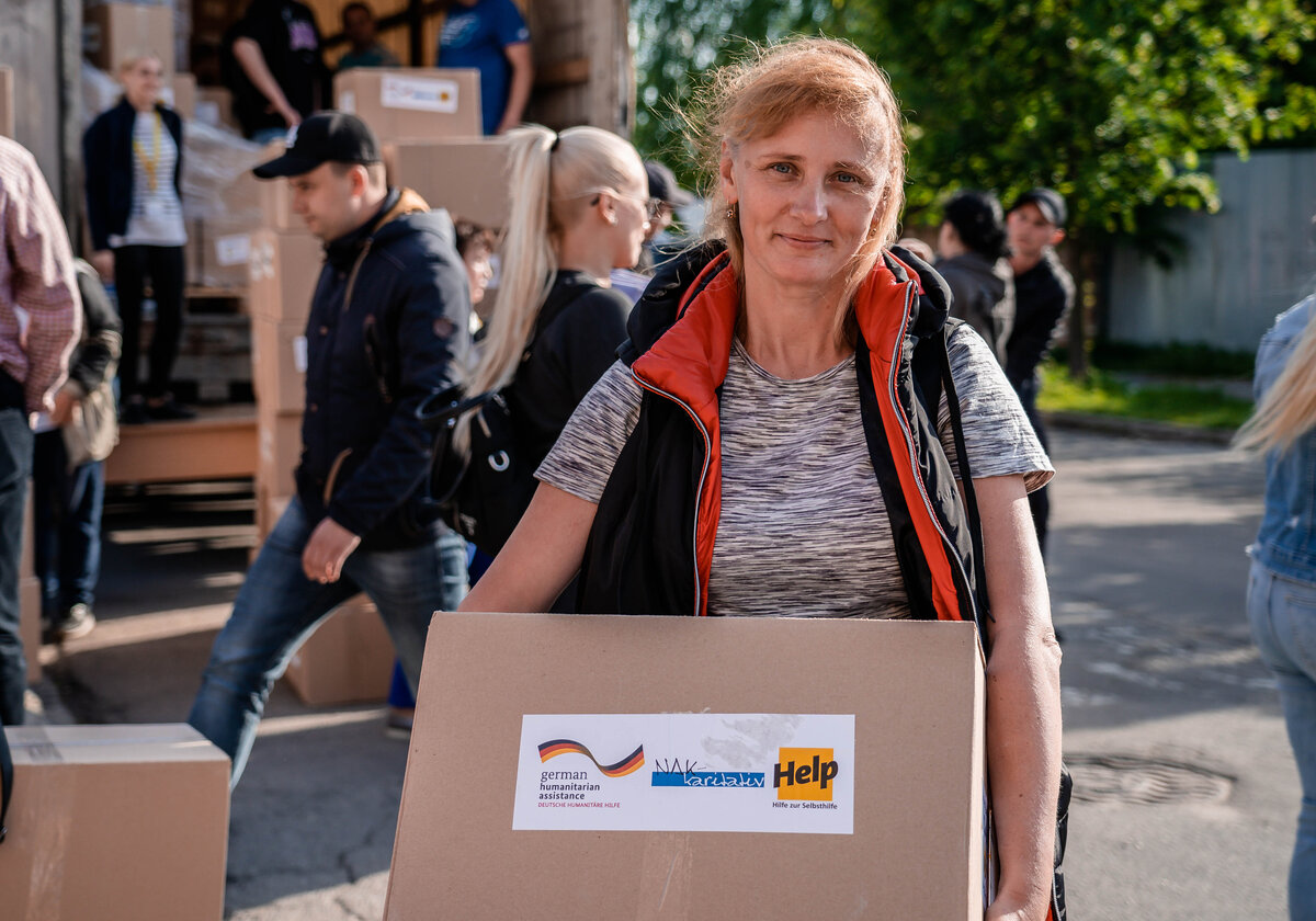 Nothilfe Hilfspakete für Menschen in der Ukraine