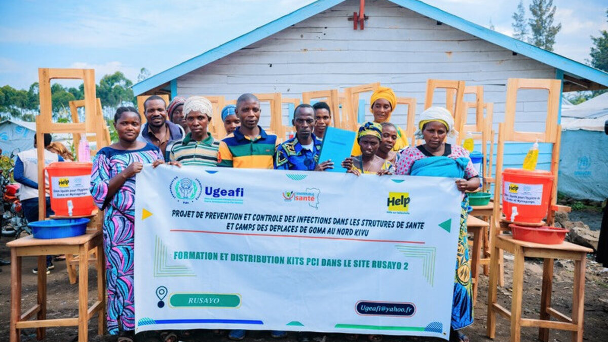 Participants in a hygiene training course in Congo