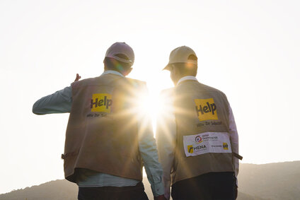 Mitarbeiter der Partnerorganisation von Help