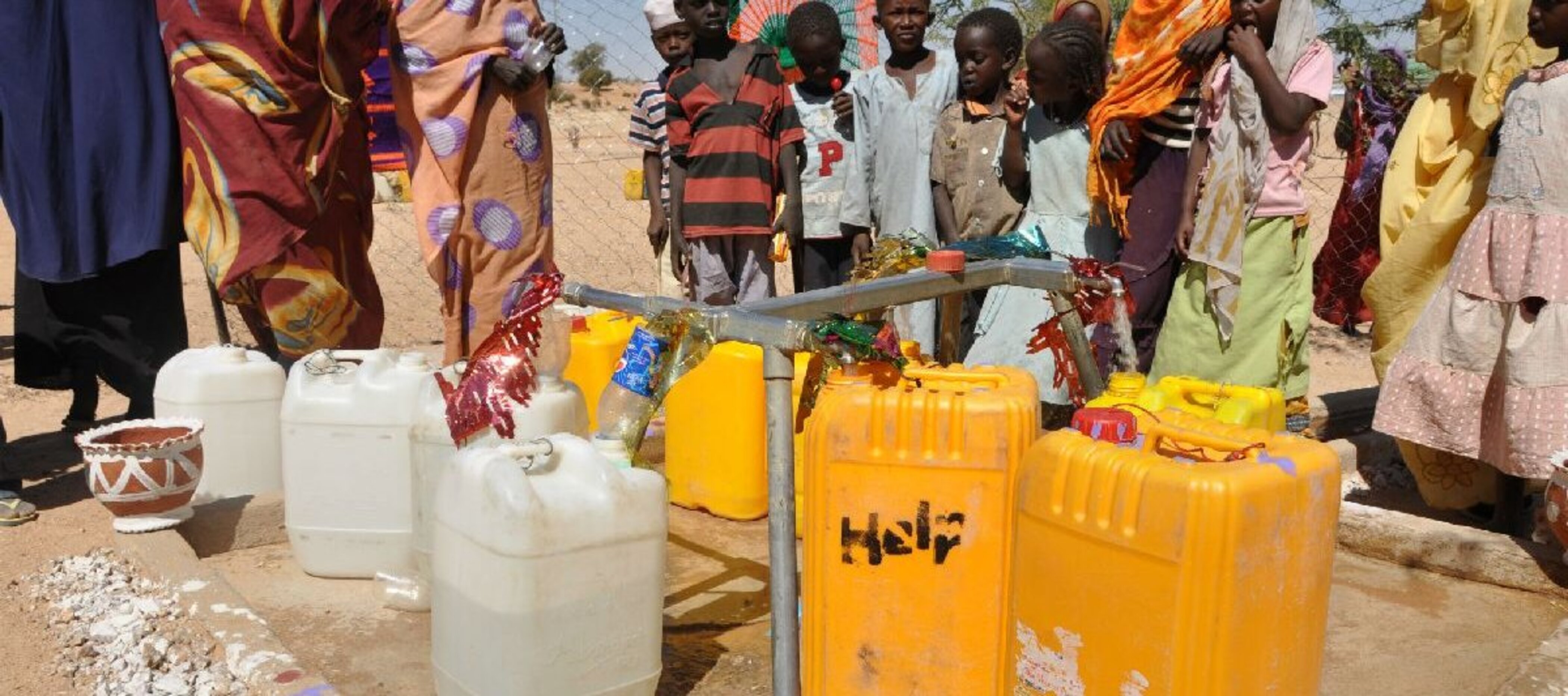 Wasser für Flüchtlinge im Tschad