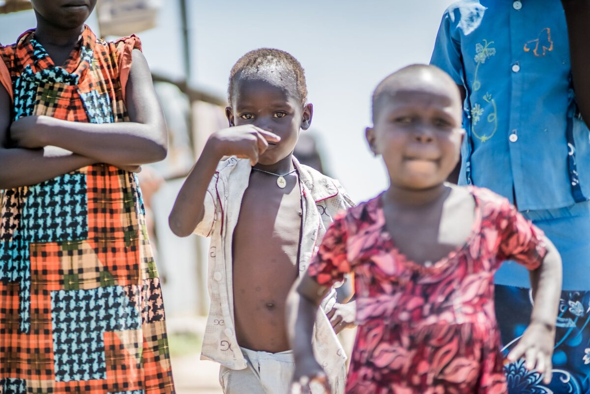 Fluechtlingskinder im Suedsudan
