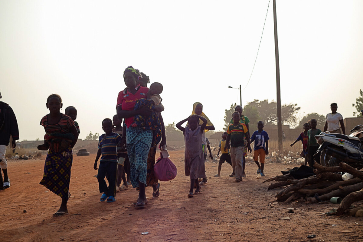 Familien auf der Flucht in Burkina Faso