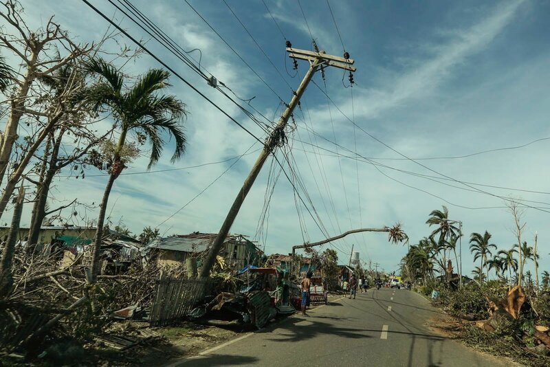 Taifun auf Philippinen