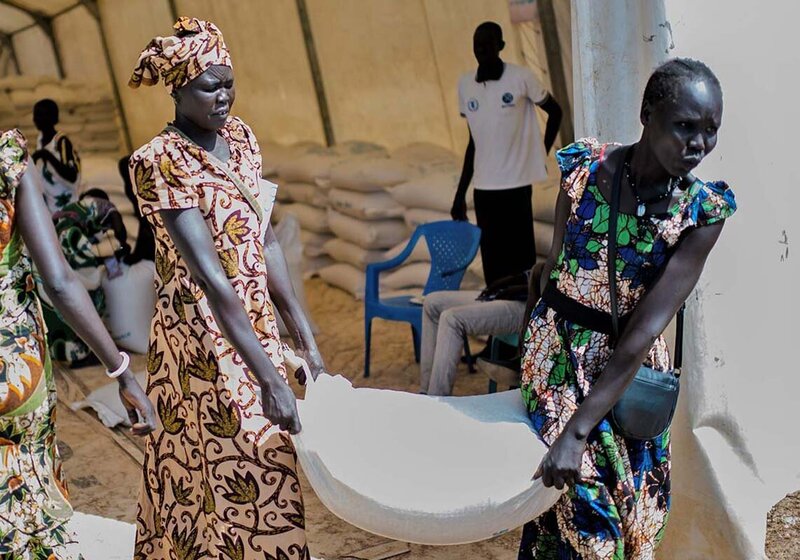 Nahrungsmittellieferungen im Südsudan