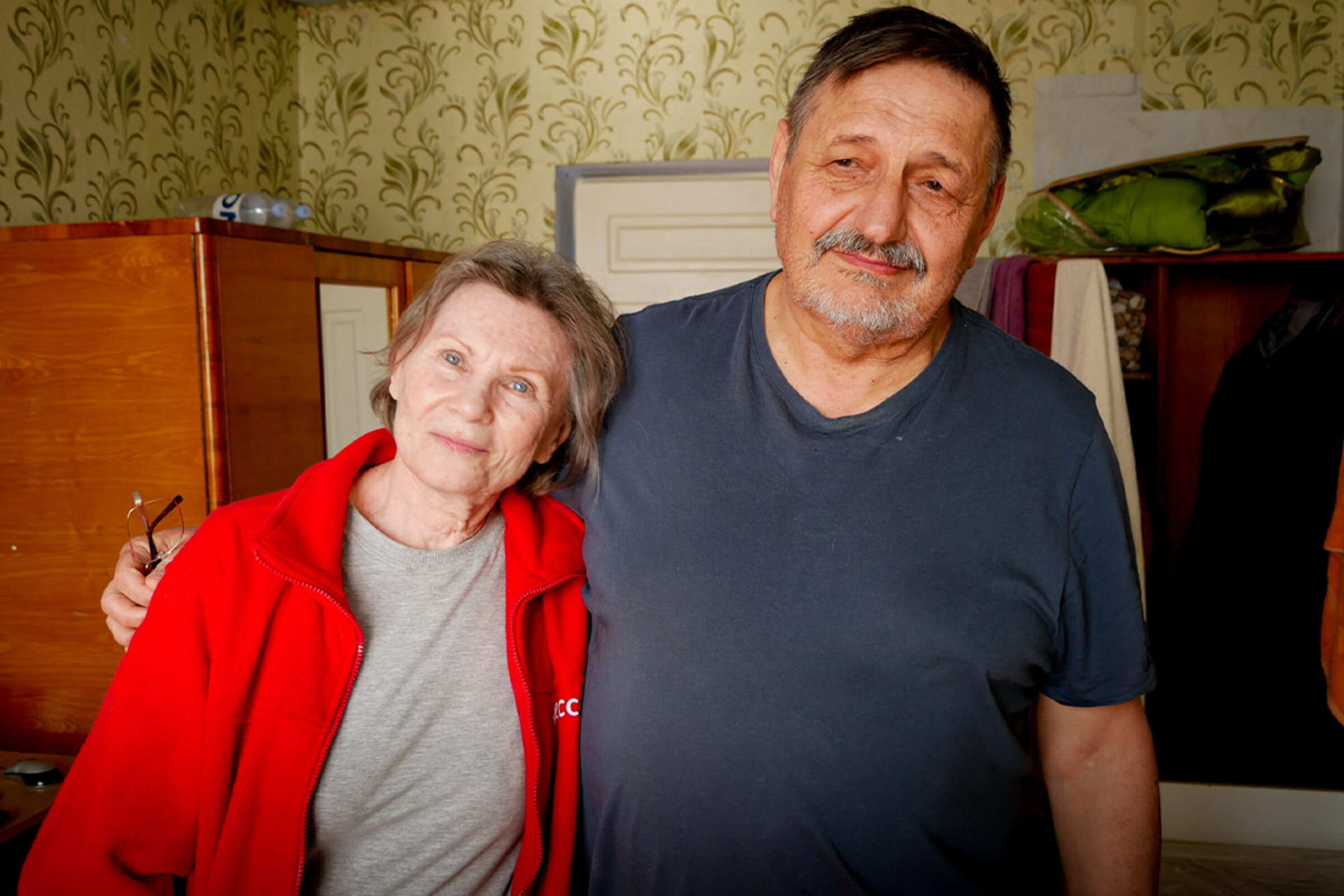 Serhij aus Mykolajiw und seine Frau