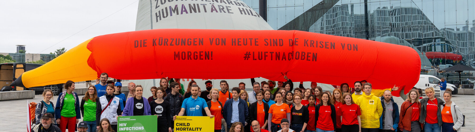 Protestaktion luftnachoben Berlin