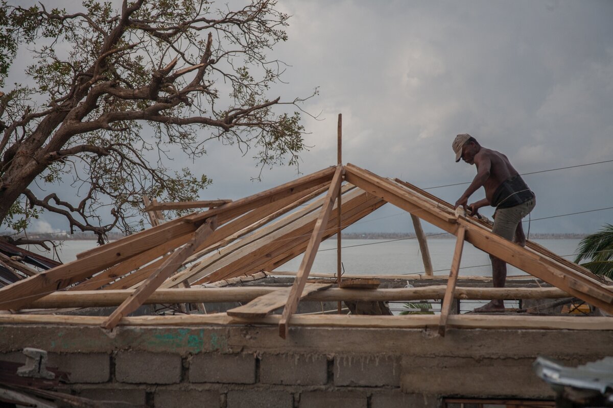 Der Wiederaufbau nach Hurrikan Matthew hat bereits begonnen