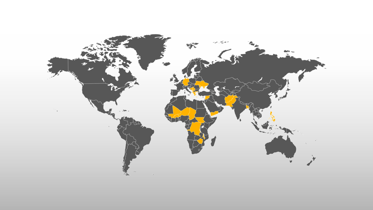 Weltkarte Help 2024