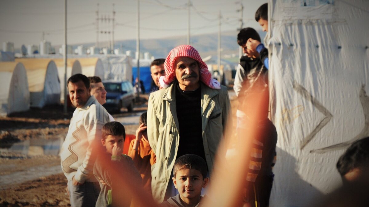 Flüchtlinge warten auf Wiederaufbau im Irak