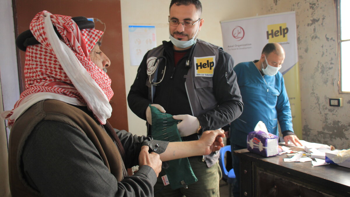 Medizinische Hilfe nach dem Erdbeben in Syrien