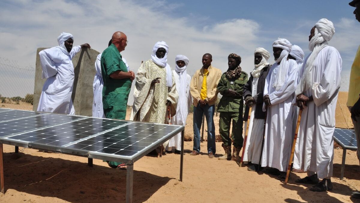 Eröffnung einer Solaranlagen im Tschad