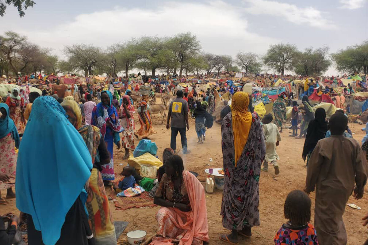 Flüchtlinge aus dem Sudan suchen Schutz im Tschad Flüchtlinge aus dem Sudan suchen Schutz im Tschad