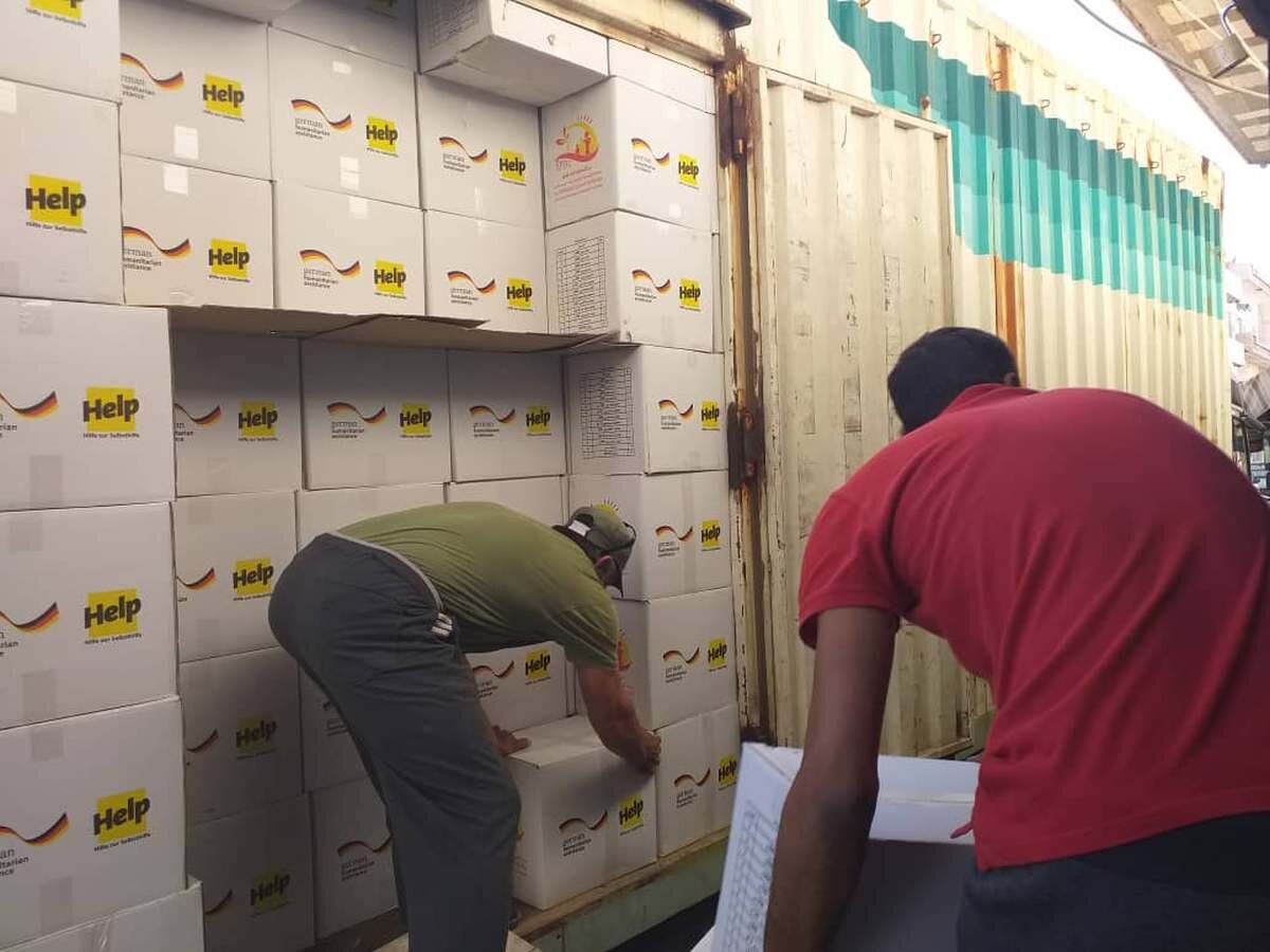Help-Hilfspakete gegen Corona erreichen Syrien