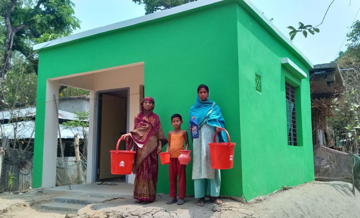 Spenden Bangladesch: Munnis Haus nach dem Neubau