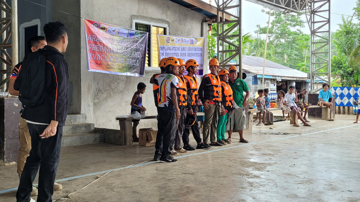 Realisation of a disaster control exercise in the Philippines