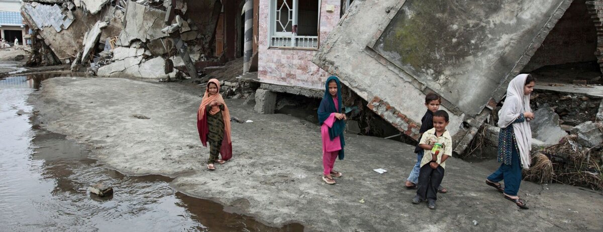 Überschwemmung in Pakistan