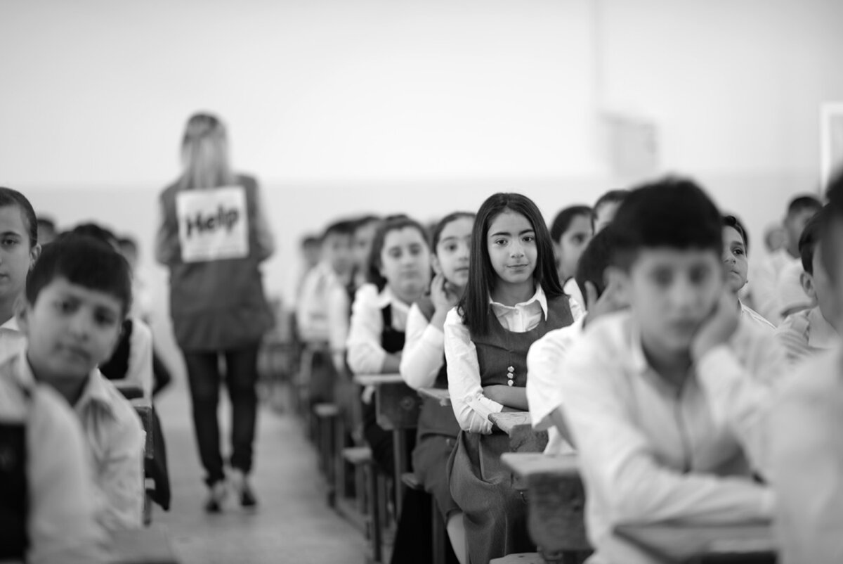 Hilfe, die weiter denkt. Schulkinder im Irak