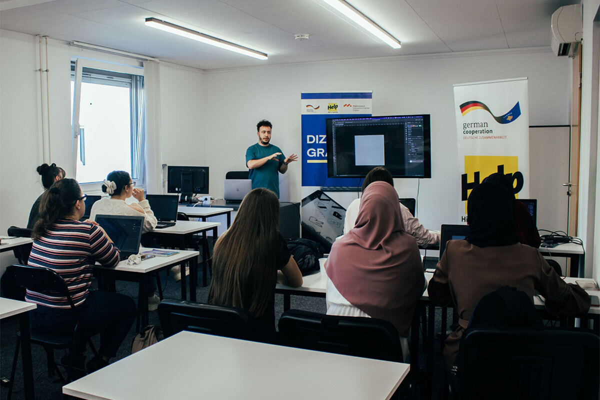Grafikdesign-Schulung für junge Menschen im Kosovo