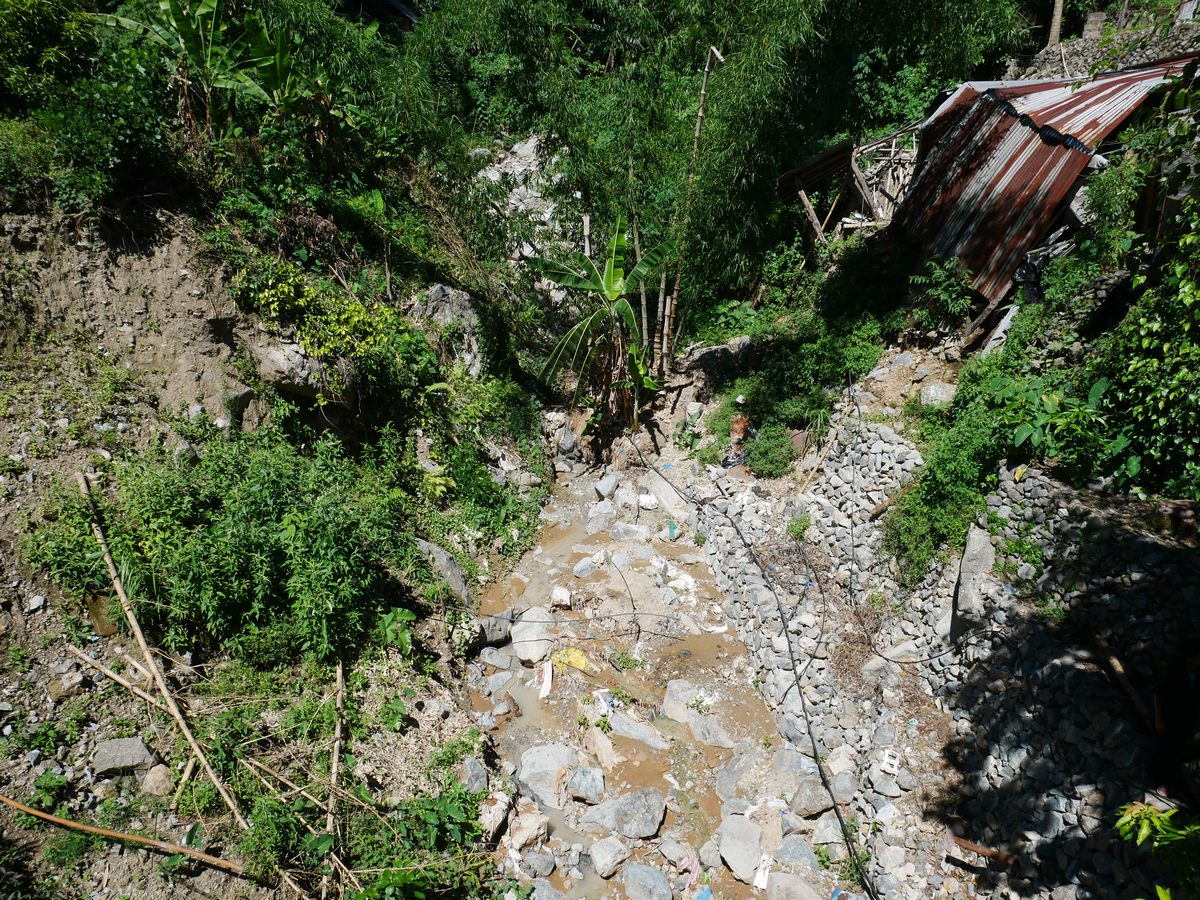 Taifun Mangkhut zerstörte das Wassersystem in Itogon